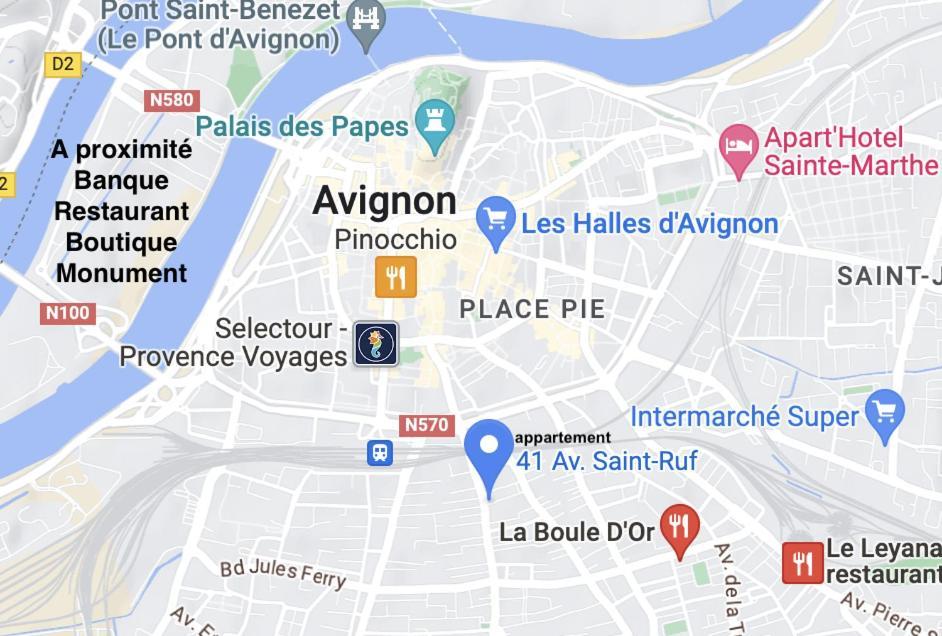 Le Petit Saint-Ruf Lägenhet Avignon Exteriör bild